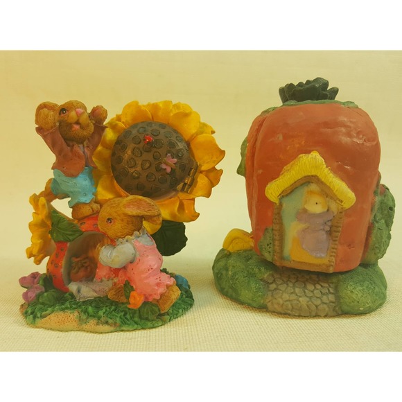 Flower & Apple Easter figures hidden homes KE270 - Picture 9 of 10